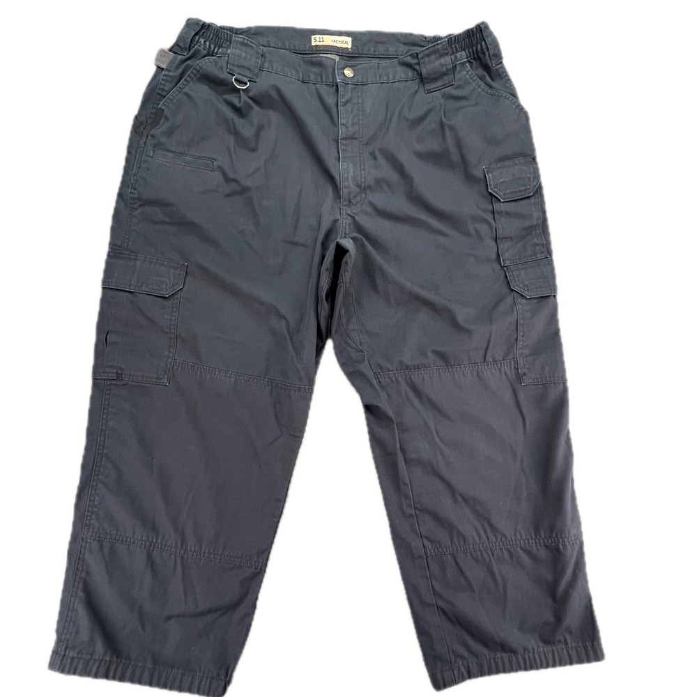 5.11 Tactical Men's Cargo Pants Size 42x25 Altered Navy Blue Workwear Outdoor